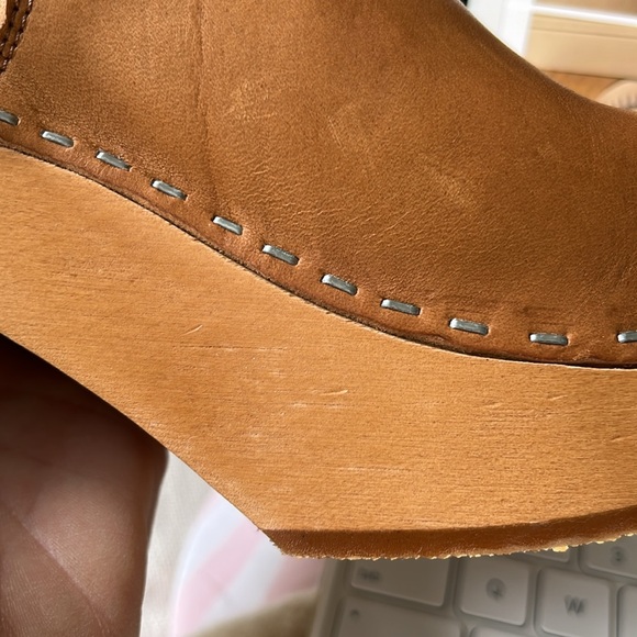 Swedish Hasbeens NWT Wrinkled Pull On Camel Boot Super Fun Great Style ❤️🌈 - Picture 11 of 14